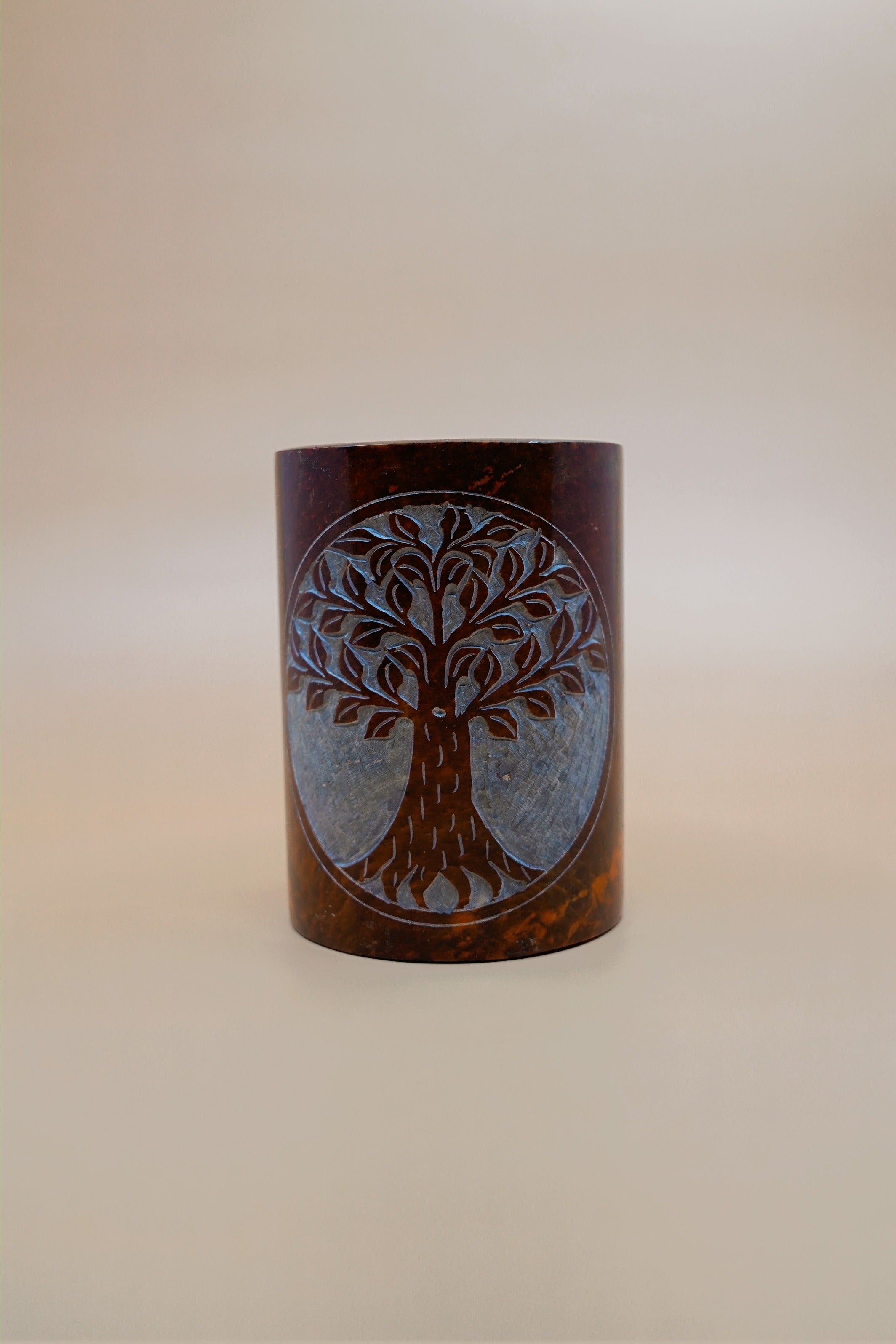Tree of Life Oil Lamp Burner - Brown