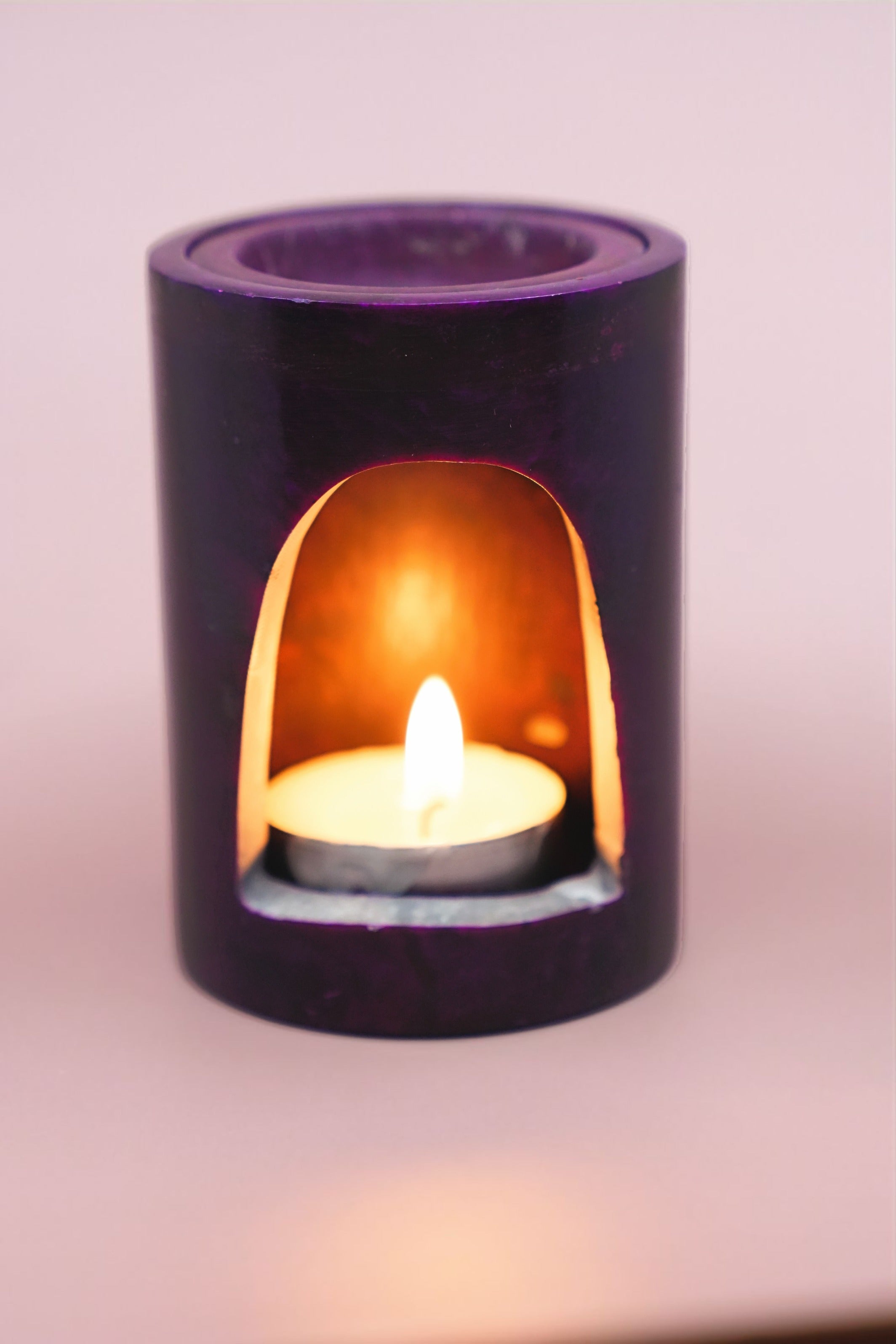 Tree of Life Oil Lamp Burner - Purple