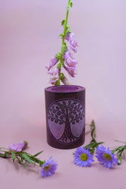 Tree of Life Oil Lamp Burner - Purple